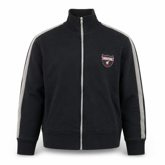 Moto Men's Black Track Jacket Medium Full Zip Sportswear