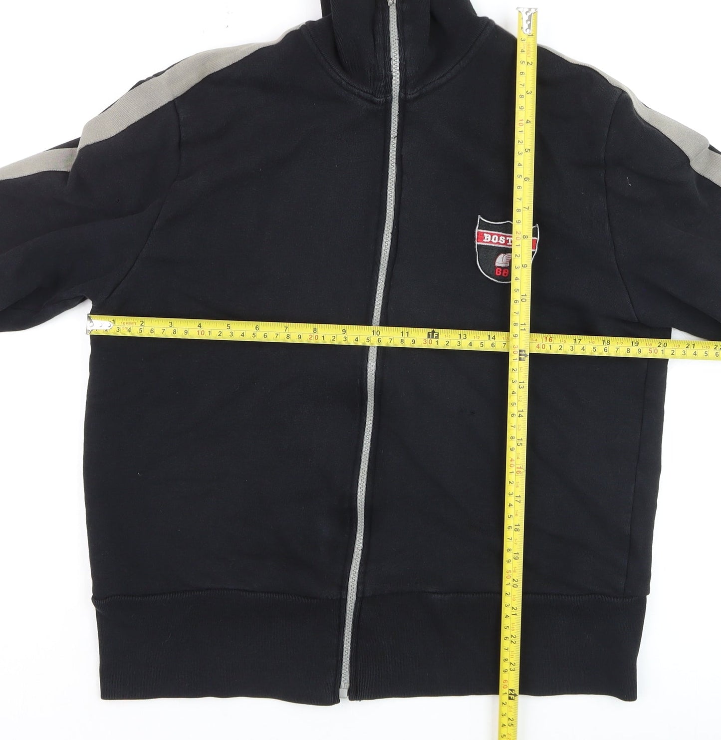 Moto Men's Black Track Jacket Medium Full Zip Sportswear