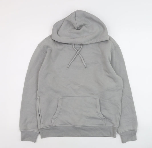 Hollister Mens Grey Relaxed Fit Pullover Hoodie XS