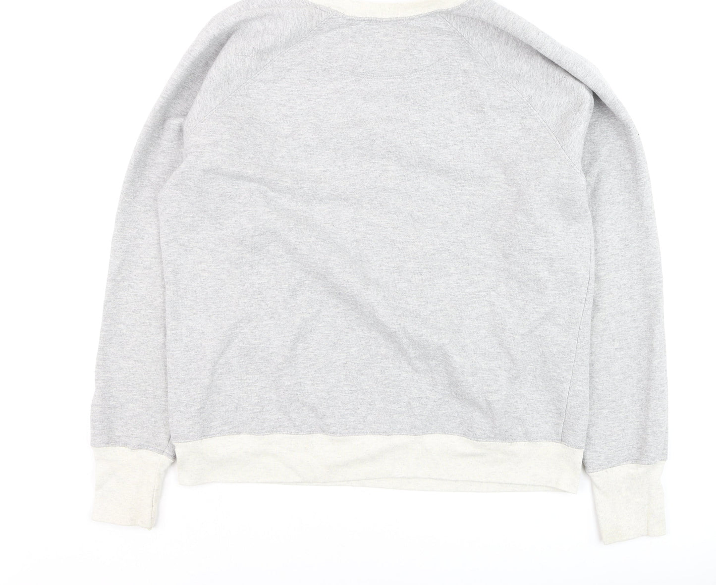 Champion Men's Grey L Pullover Sweatshirt with Logo Embroidery