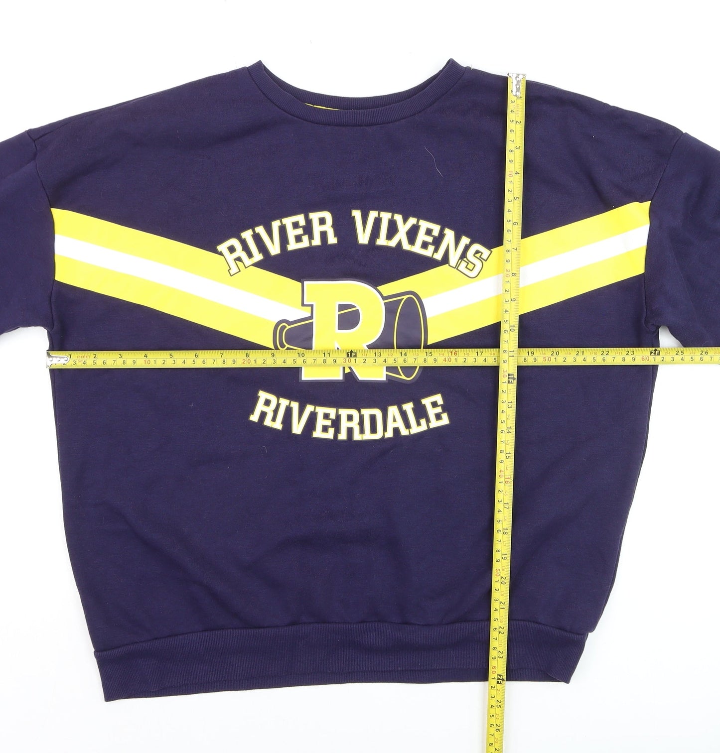 Riverdale Men’s Blue Pullover Sweatshirt L Graphic College Style