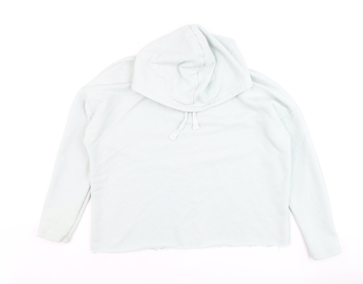 Pull & Bear Women’s Light Blue Pullover Hoodie Size S Relaxed Fit