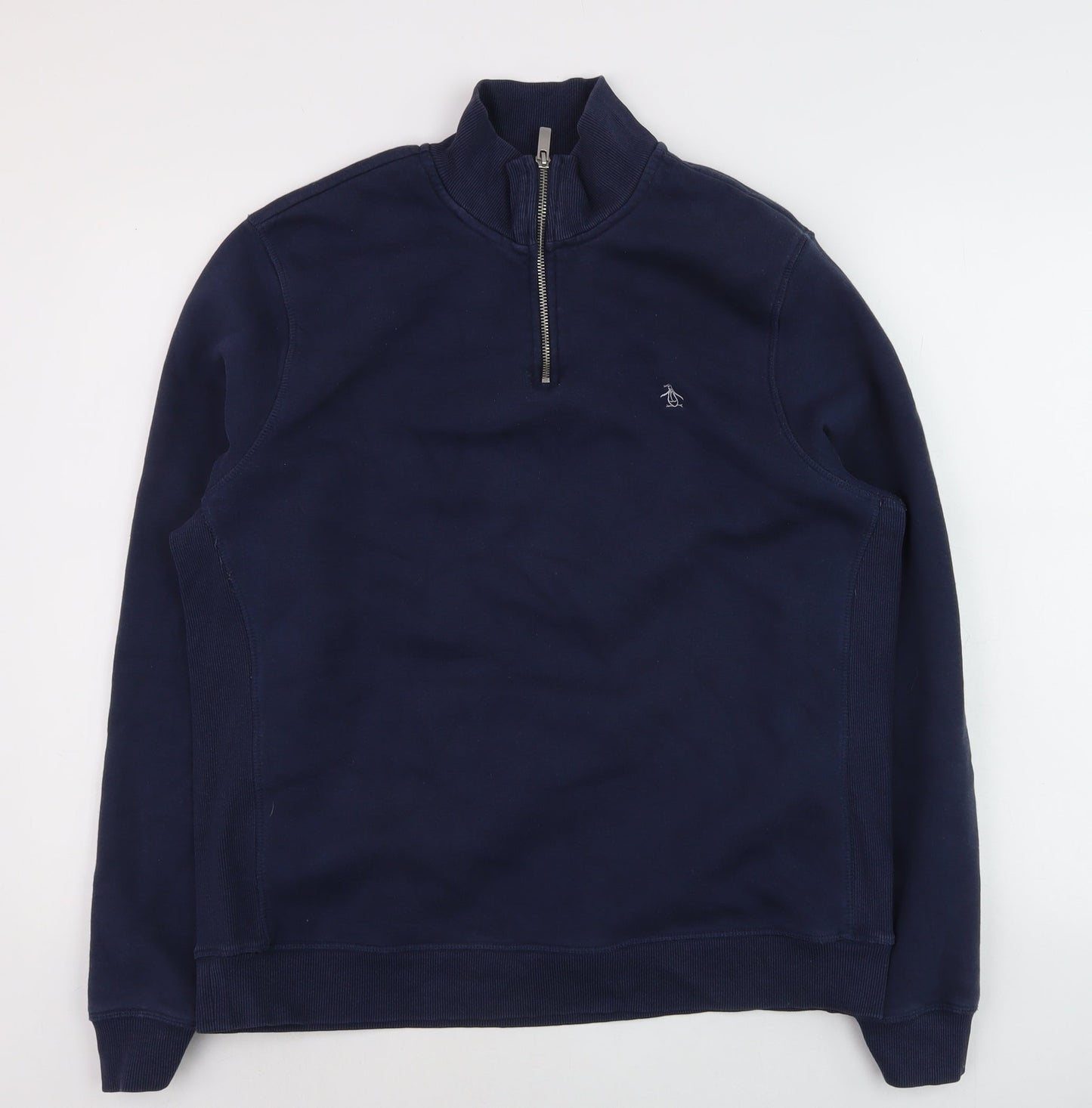 Penguin Men's Blue 1/4 Zip Pullover Sweatshirt Size L