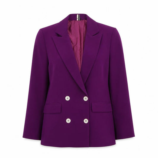 Topshop Women’s Purple Double Breasted Blazer Jacket UK 12