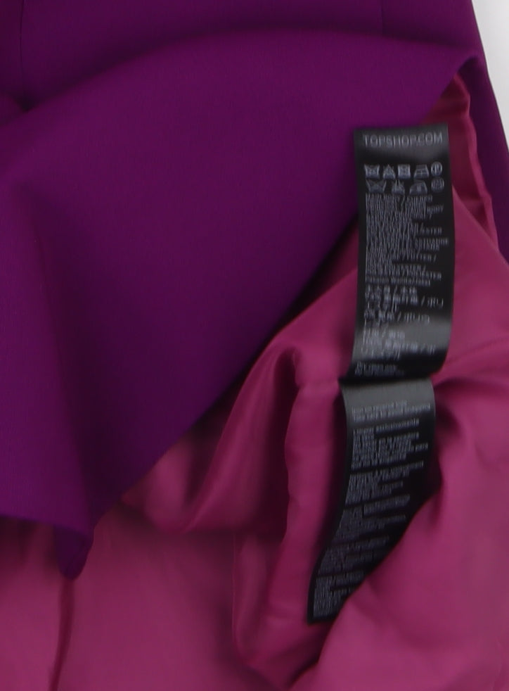 Topshop Women’s Purple Double Breasted Blazer Jacket UK 12