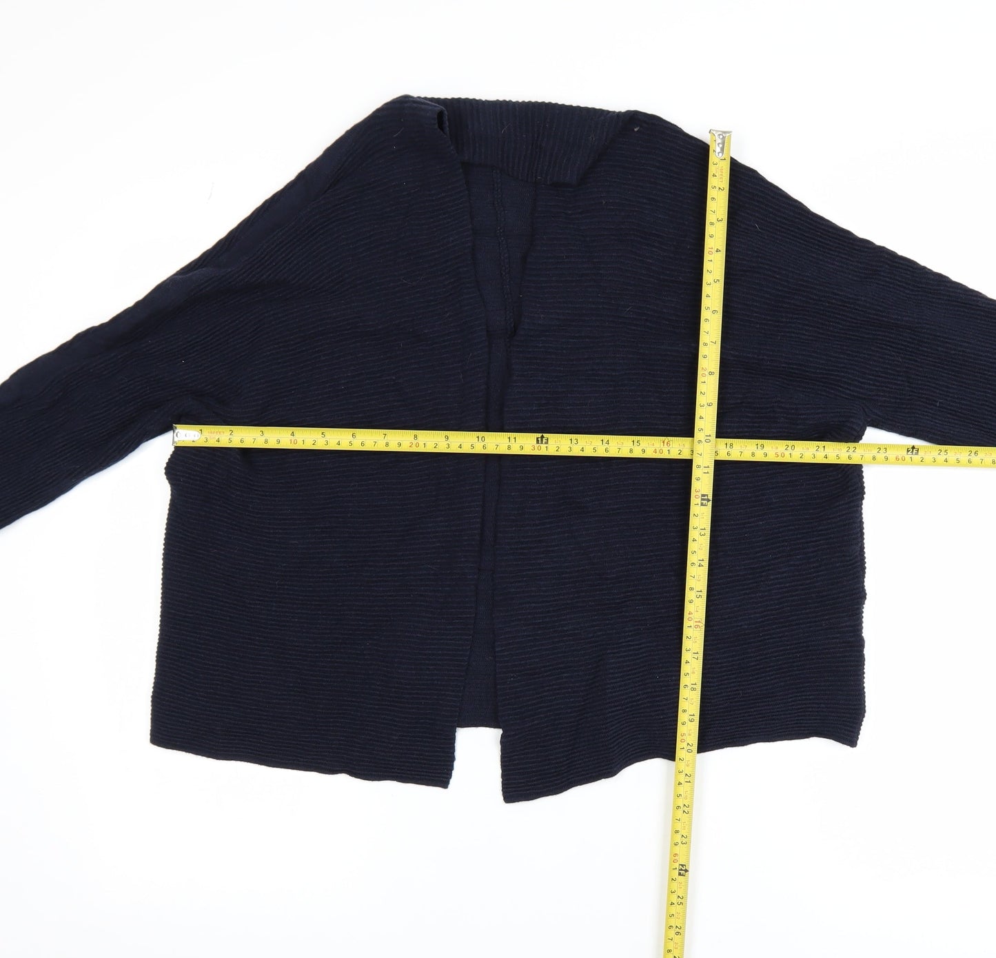 Principles by Ben de Lisi Women Navy Long Sleeve Open Cardigan L