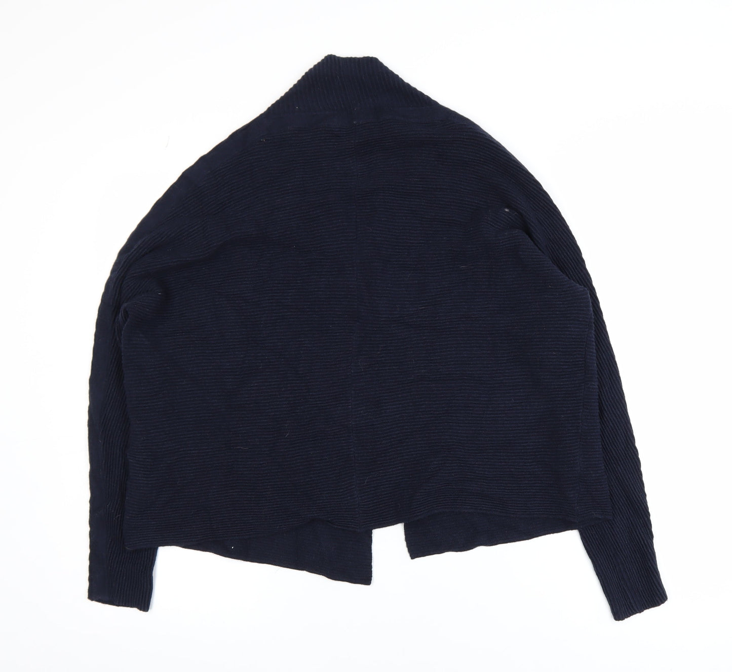 Principles by Ben de Lisi Women Navy Long Sleeve Open Cardigan L