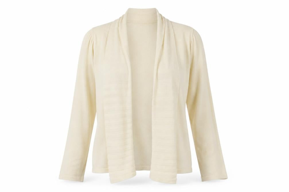 Marks & Spencer Women’s Ivory Knit Open Front Cardigan M