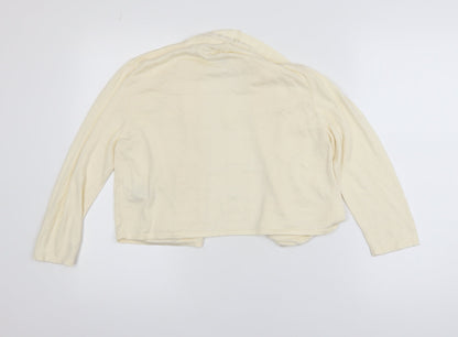 Marks & Spencer Women’s Ivory Knit Open Front Cardigan M