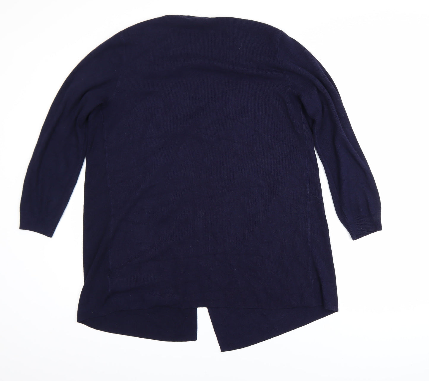 Marks and Spencer Women Blue Cardigan M Long Sleeve Knit