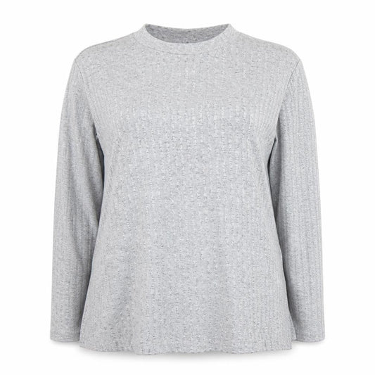 Marks & Spencer Women’s Grey Long Sleeve Waffle Knit Pullover Jumper Size 22