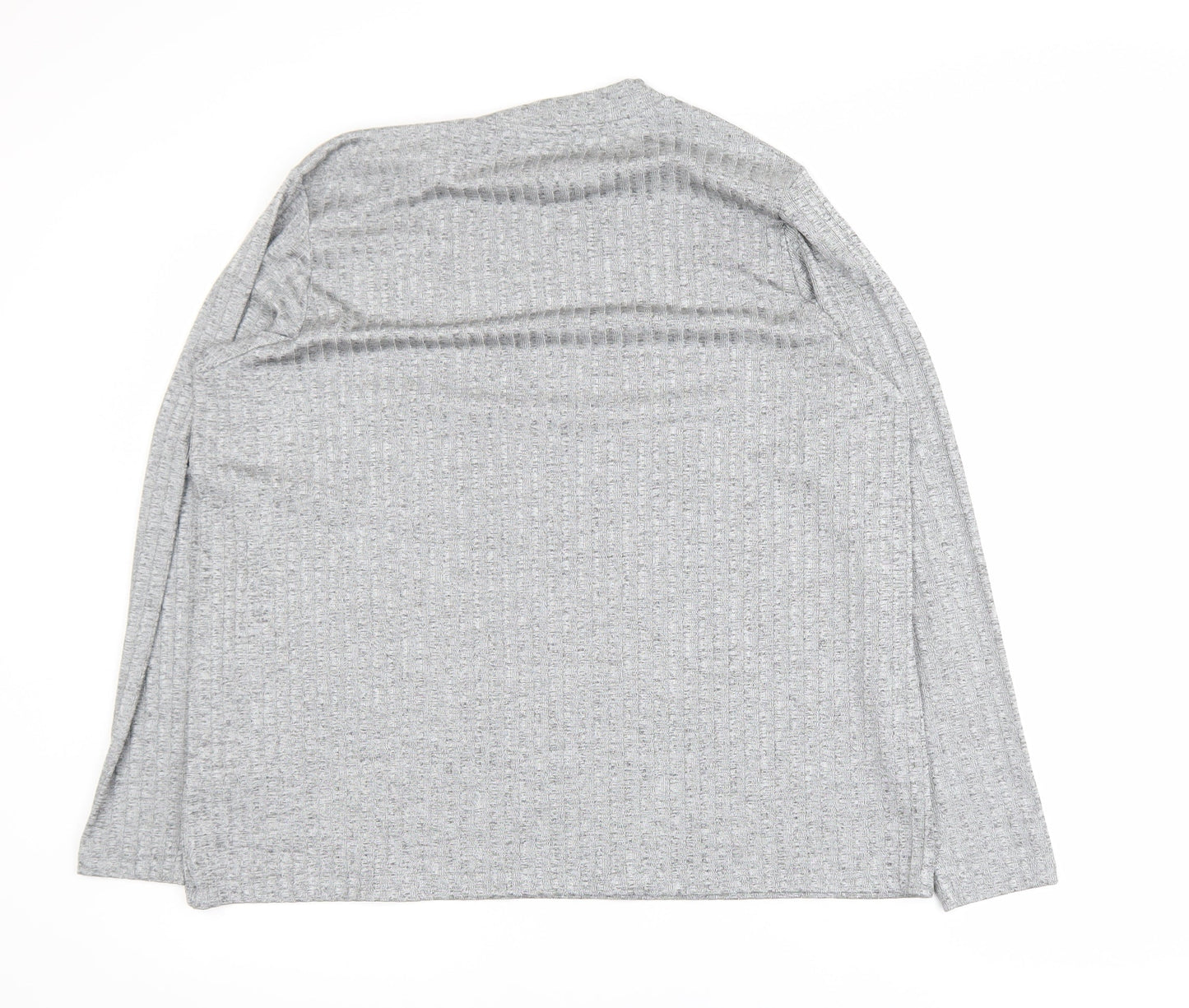 Marks and Spencer Women’s Grey Long Sleeve Waffle Knit Pullover Jumper Size 22