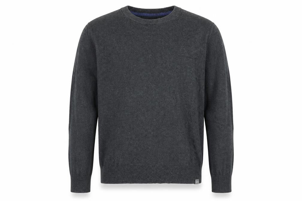 FatFace Men’s Grey Cotton Cashmere Crew Neck Jumper Size L