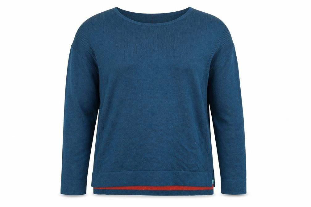 White Stuff Men's Blue Cotton Blend Crew Neck Jumper Size M
