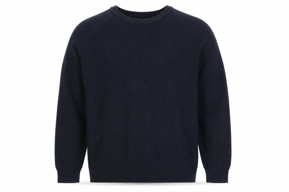 Next Men's Black 2XL Cotton Knit Crew Neck Jumper