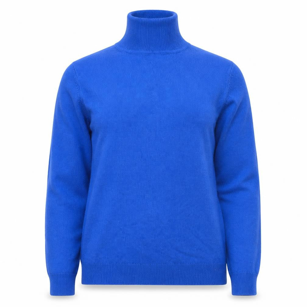 COLLUSION Women’s Blue Roll Neck Knit Jumper Size M Acrylic