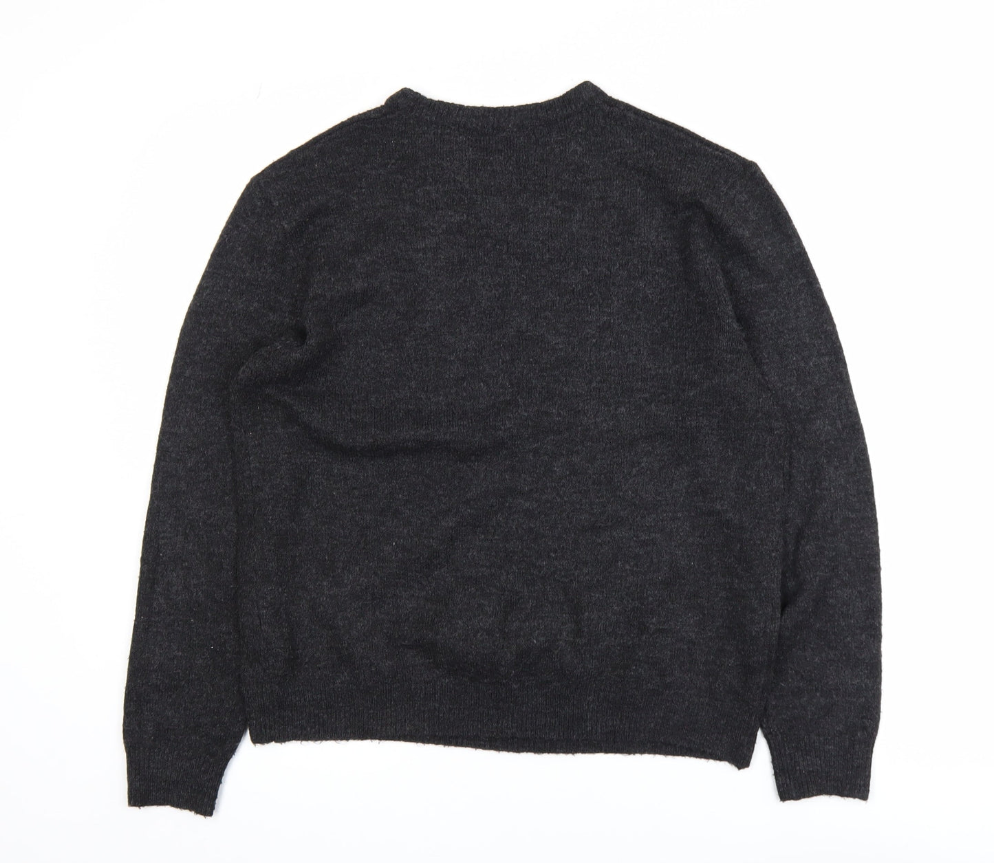 Marks and Spencer Womens Grey Sequin Stars Jumper Size L