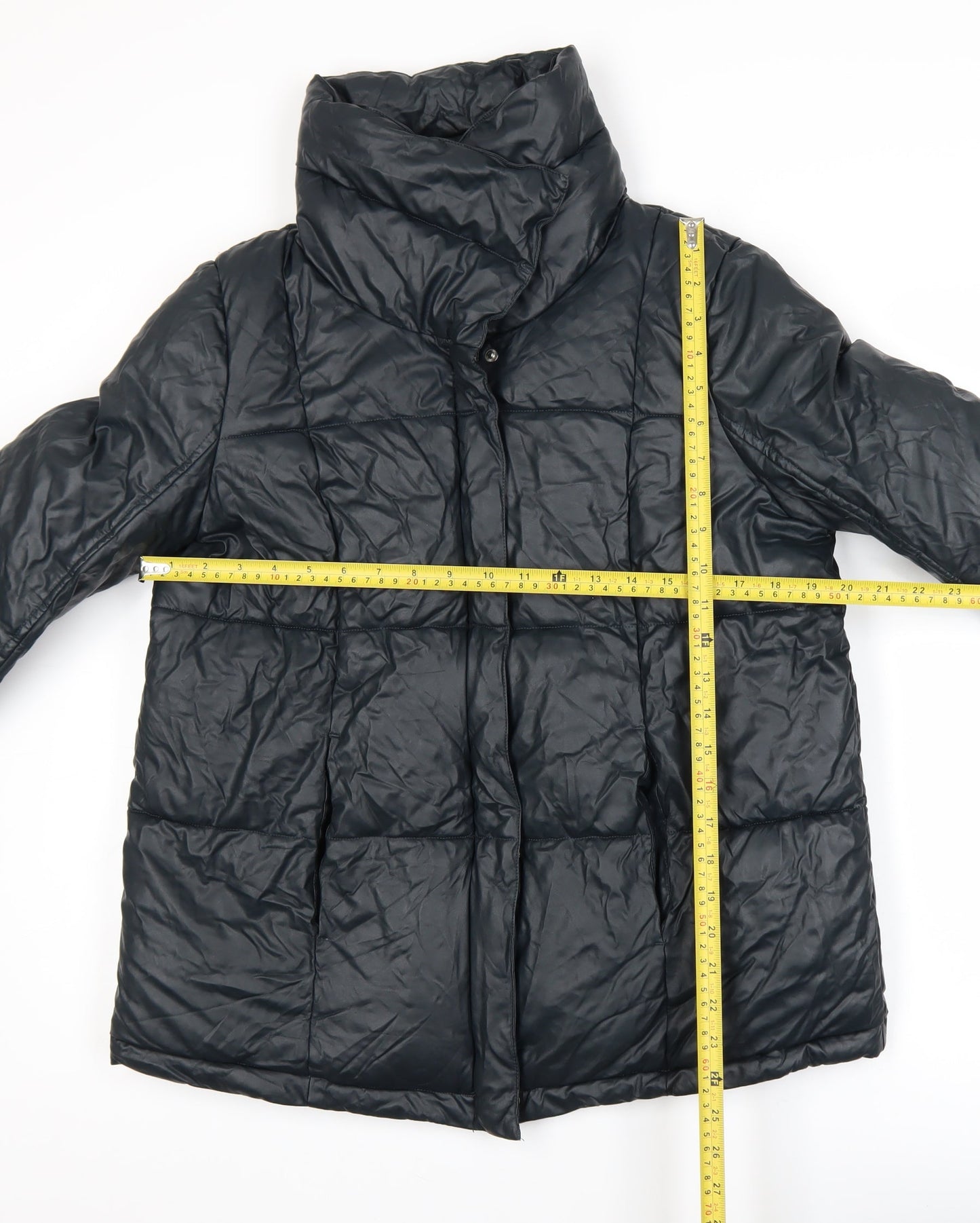 Steve Madden Women's Black Puffer Jacket Size S Winter Quilted Coat
