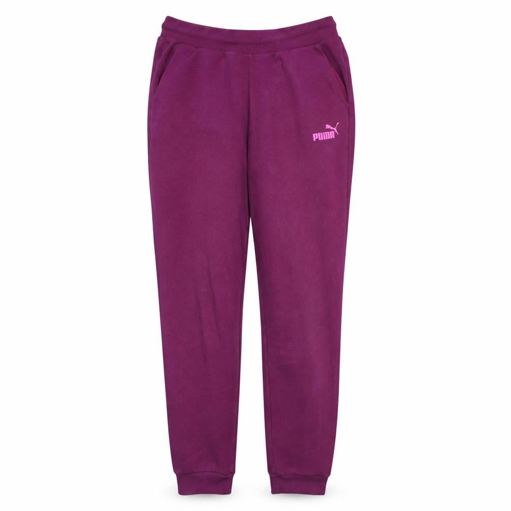 Puma Womens Purple Fleece Sweatpants Size 10 Regular Fit
