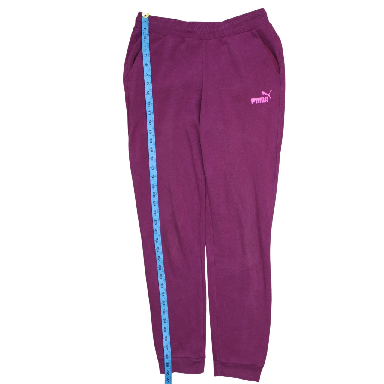 Puma Womens Purple Fleece Sweatpants Size 10 Regular Fit