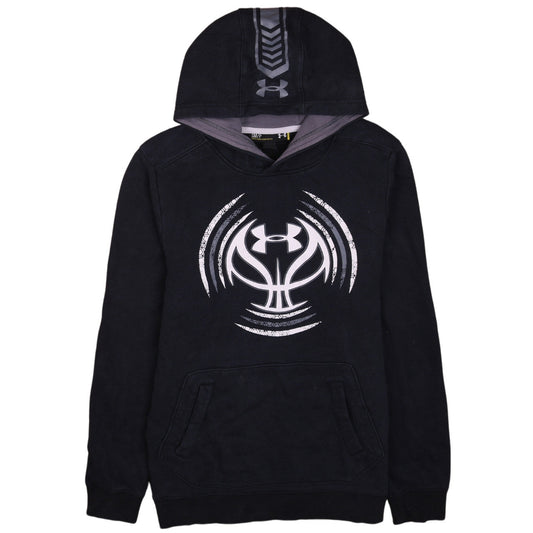Under Armour Men's Black Pullover Hoodie Size S Relaxed Fit Sportswear