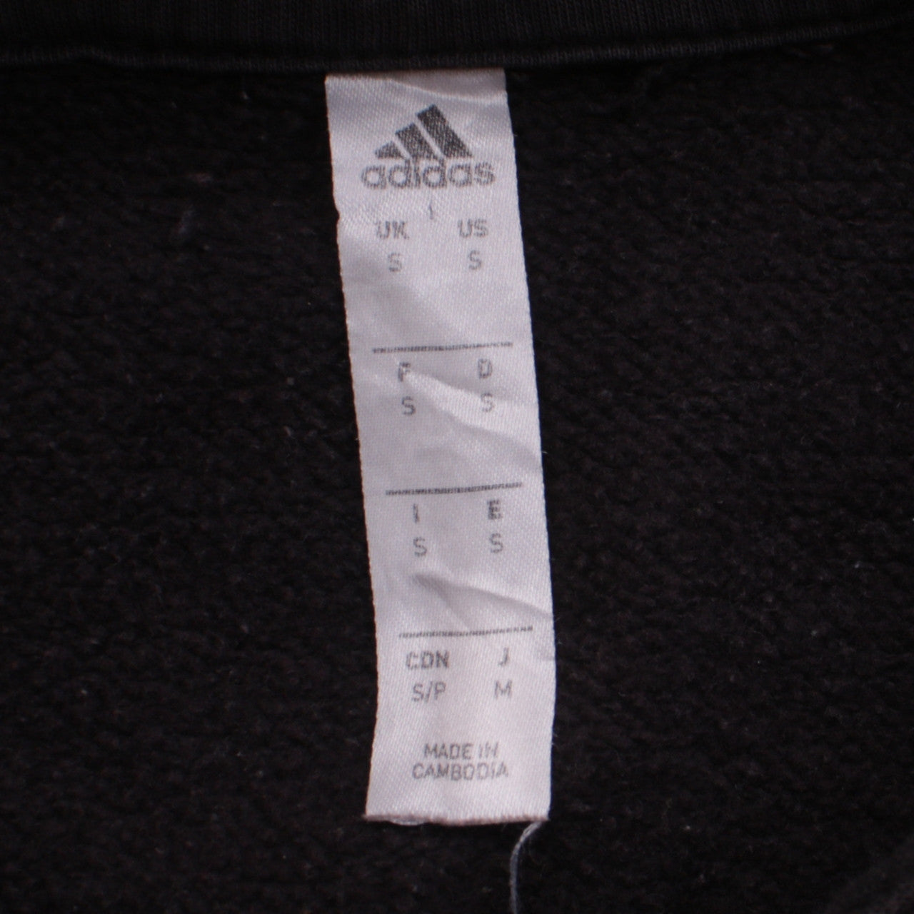 Adidas Men's Black Pullover Hoodie Size S Sports Fleece