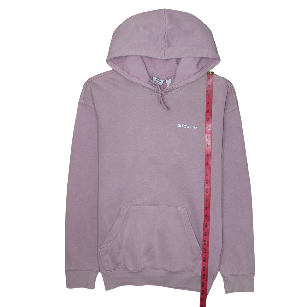 Adidas Women Pink Pullover Hoodie XS Hooded Logo Sweatshirt