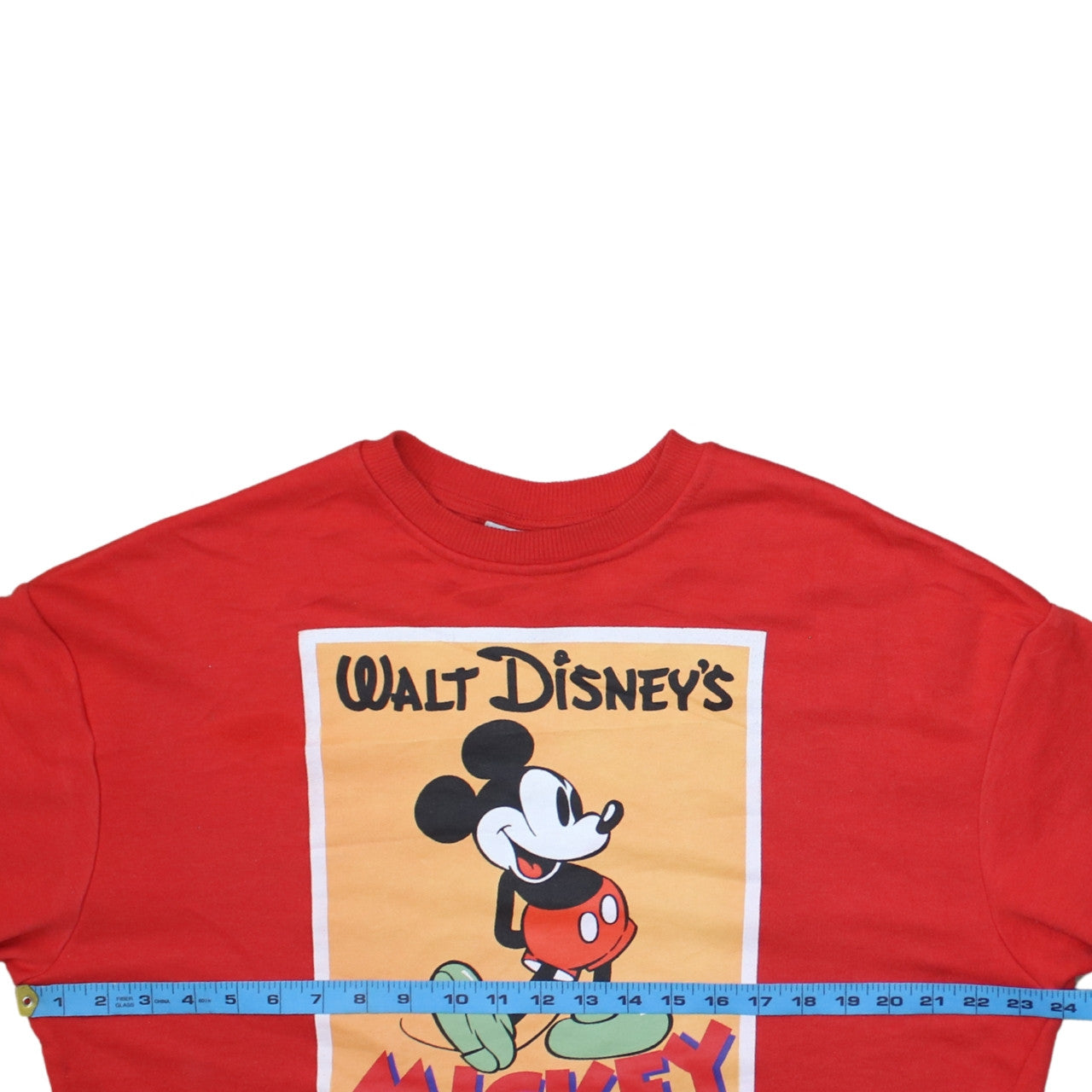 Primark Disney Women's Red Mickey Mouse Pullover Sweatshirt XS