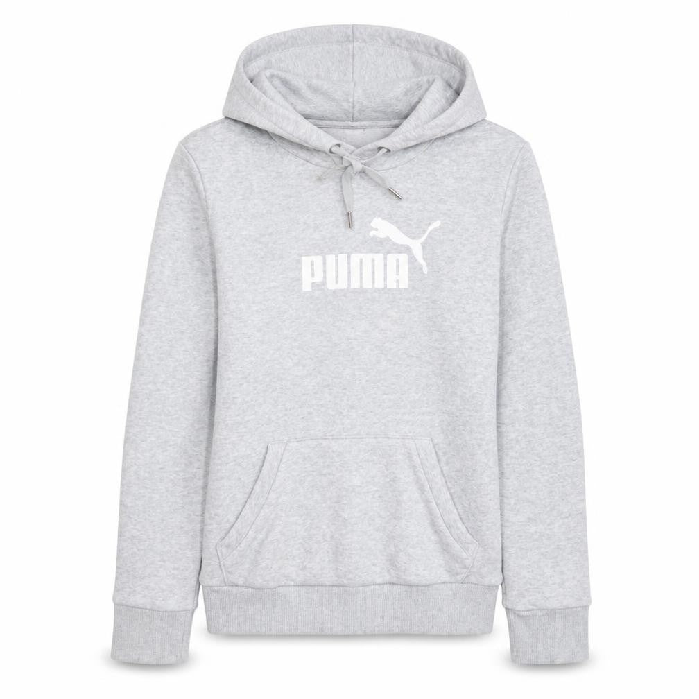 Puma Womens Grey Size 10 Pullover Hoodie Sweatshirt