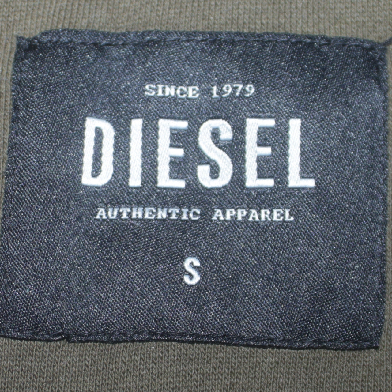 Diesel Men’s Green Pullover Hoodie Size S Regular Fit Logo Design
