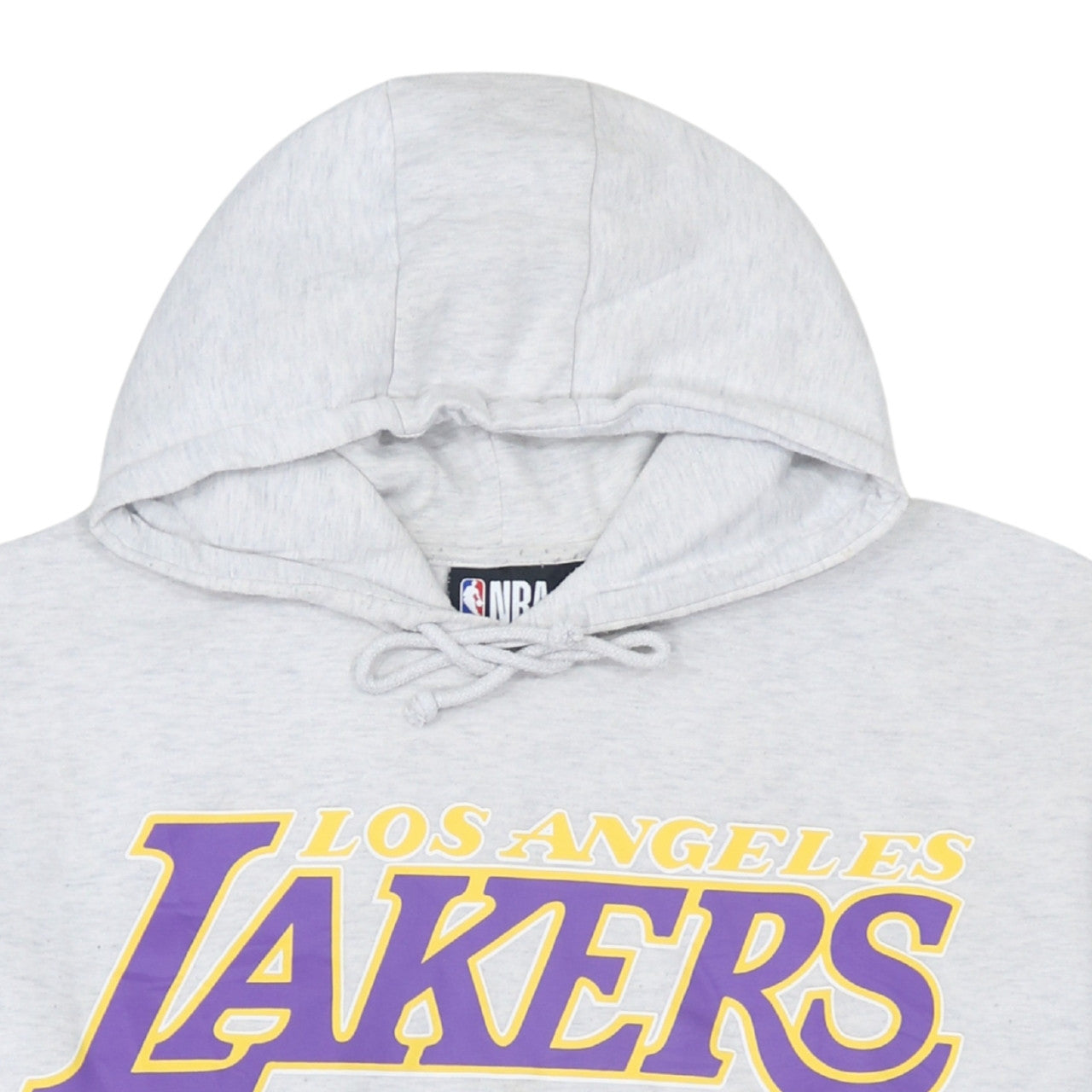 NBA Los Angeles Lakers Grey Hoodie Women L Pullover Logo Sweatshirt