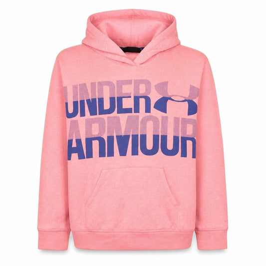 Under Armour Girls Pink Pullover Hoodie Size 14 Years Fleece ColdGear