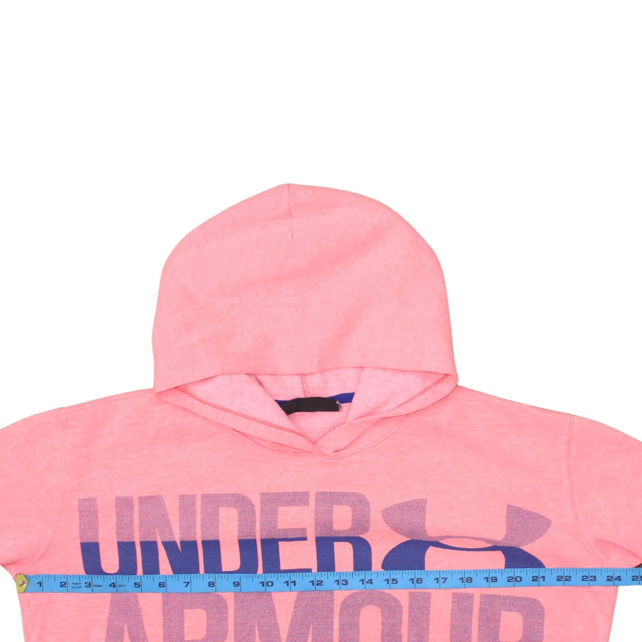 Under Armour Girls Pink Pullover Hoodie Size 14 Years Fleece ColdGear