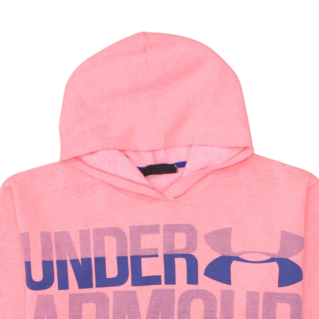 Under Armour Girls Pink Pullover Hoodie Size 14 Years Fleece ColdGear