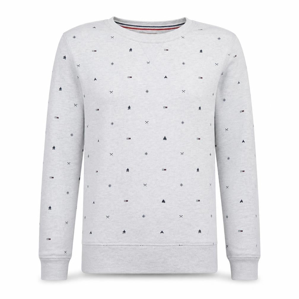 Tommy Hilfiger Men’s Grey Small Logo Sweatshirt Size S