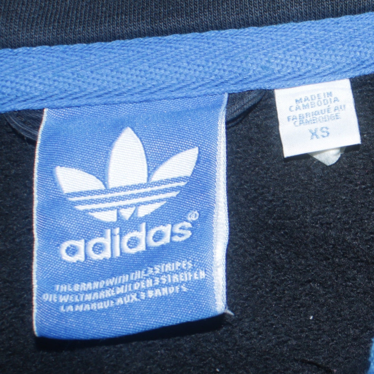 Adidas Women's Black XS Track Jacket Full Zip Casual Sportswear