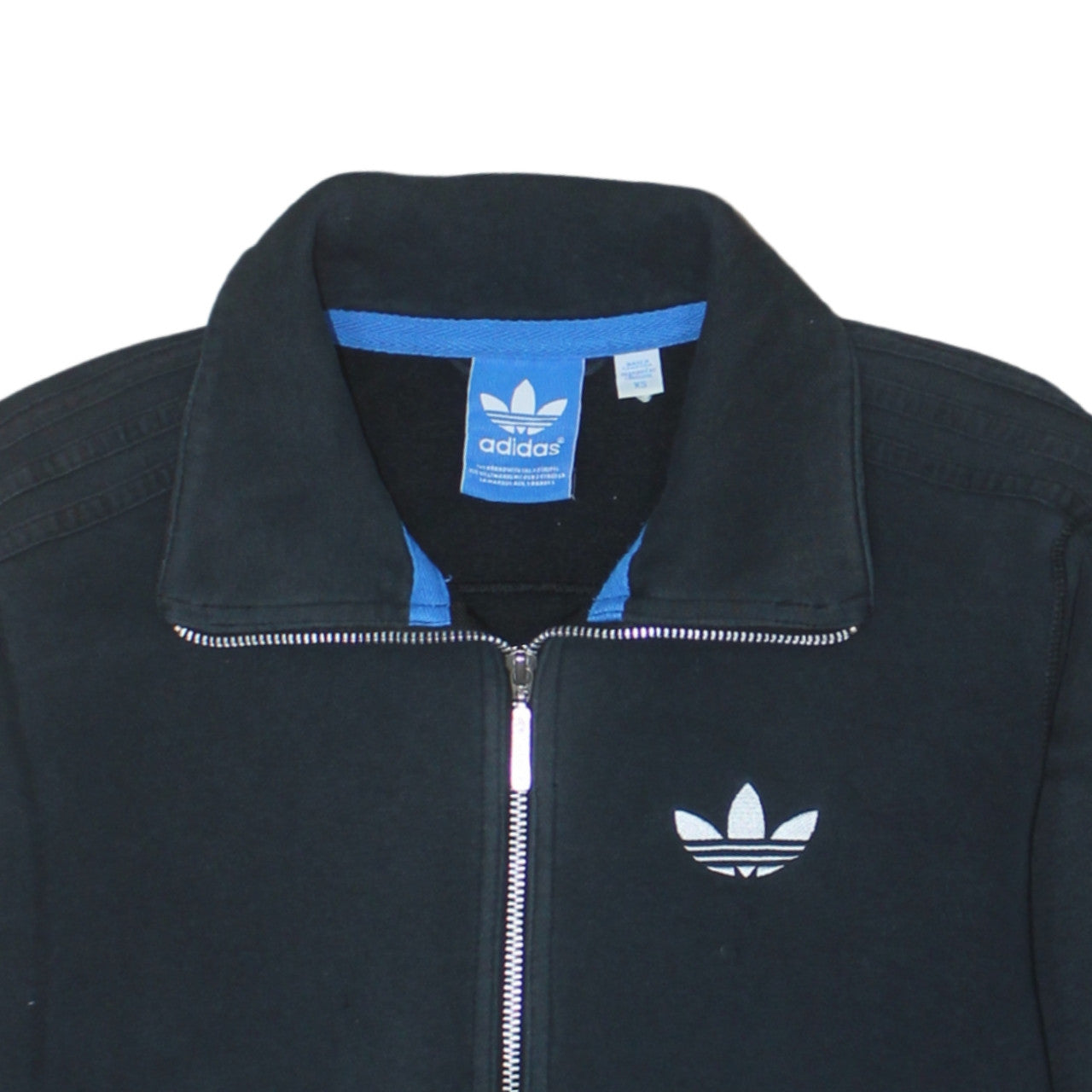 Adidas Women's Black XS Track Jacket Full Zip Casual Sportswear