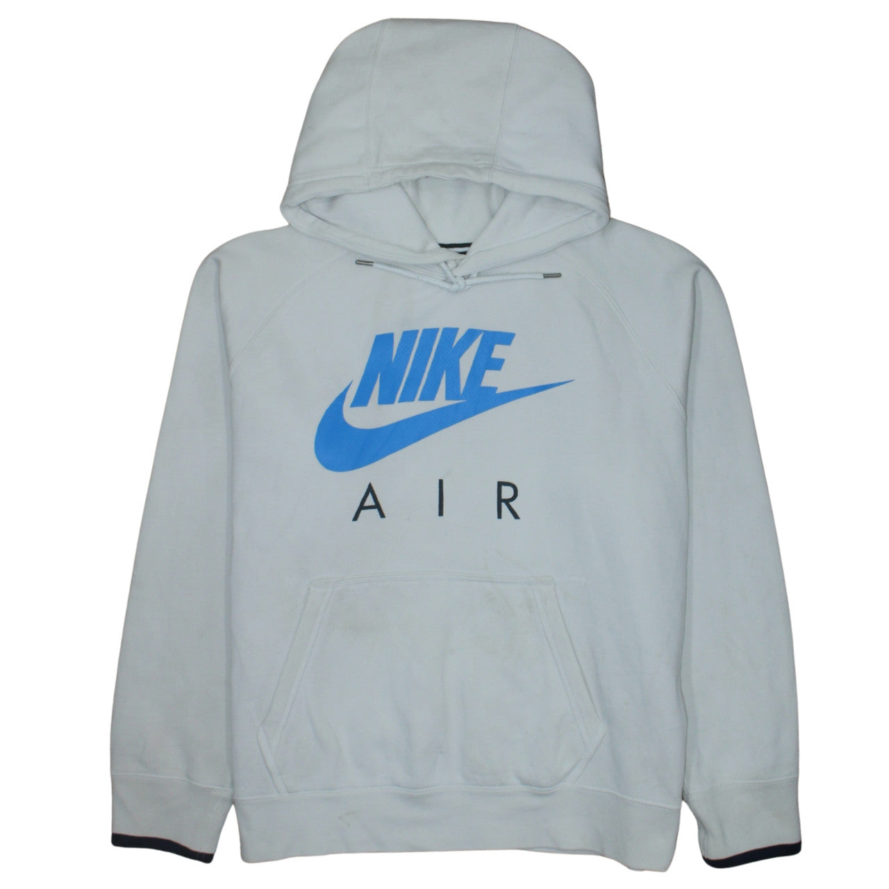 Nike Men’s White Pullover Hoodie L Logo Graphic Sportswear