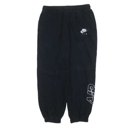 Nike Air Women's Black Jogger Trousers M Fleece Drawstring