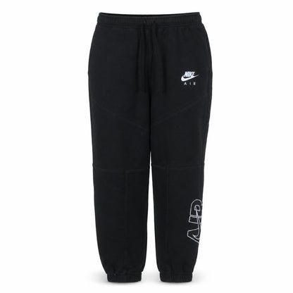 Nike Air Women's Black Jogger Trousers M Fleece Drawstring