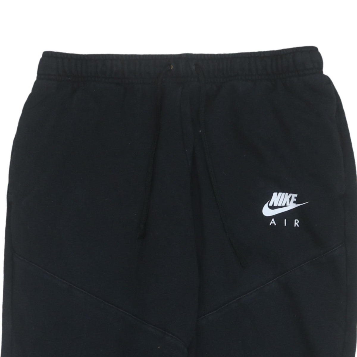 Nike Air Women's Black Jogger Trousers M Fleece Drawstring