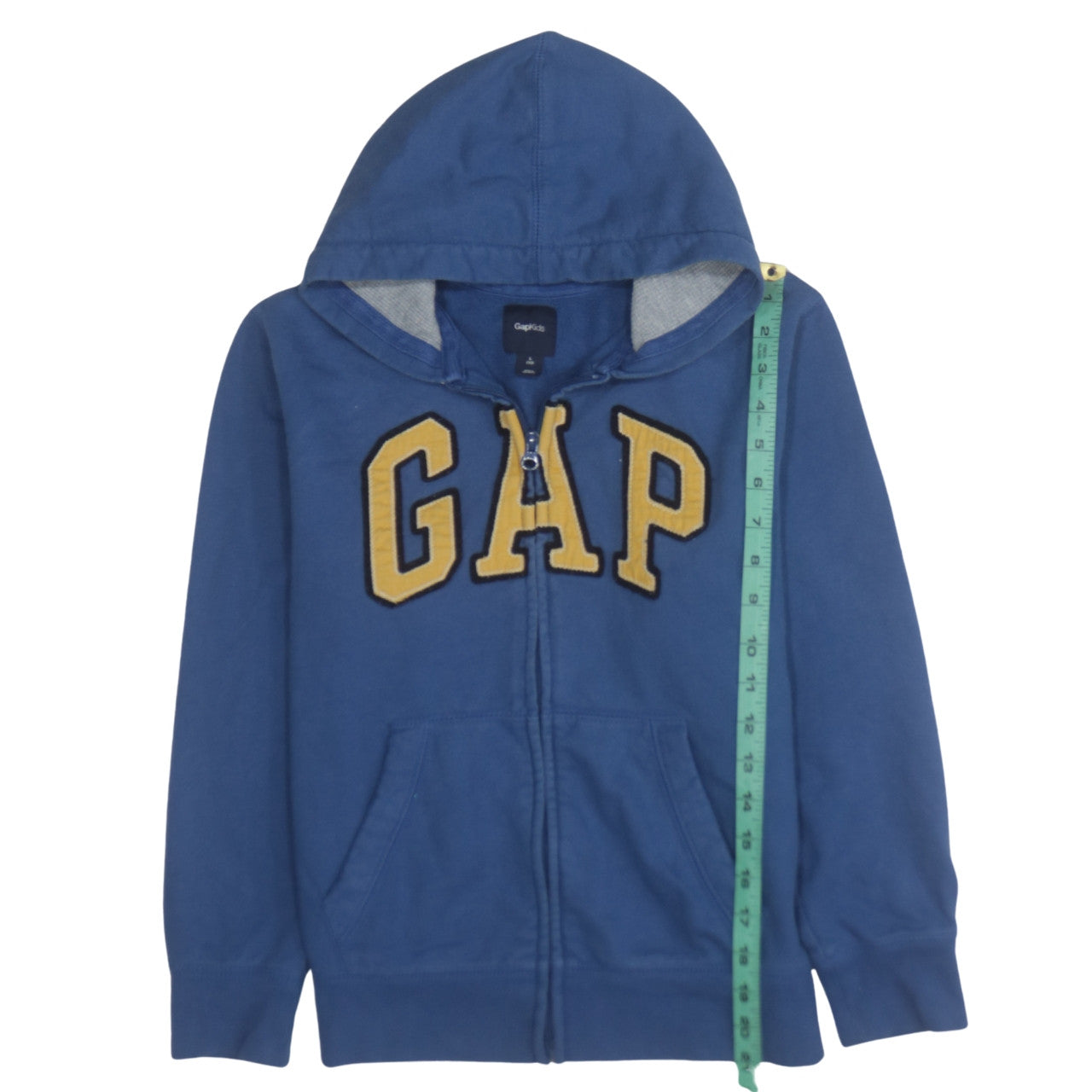 GAP Kids Boys Blue Full Zip Hoodie Sweatshirt L (10) Cotton Blend