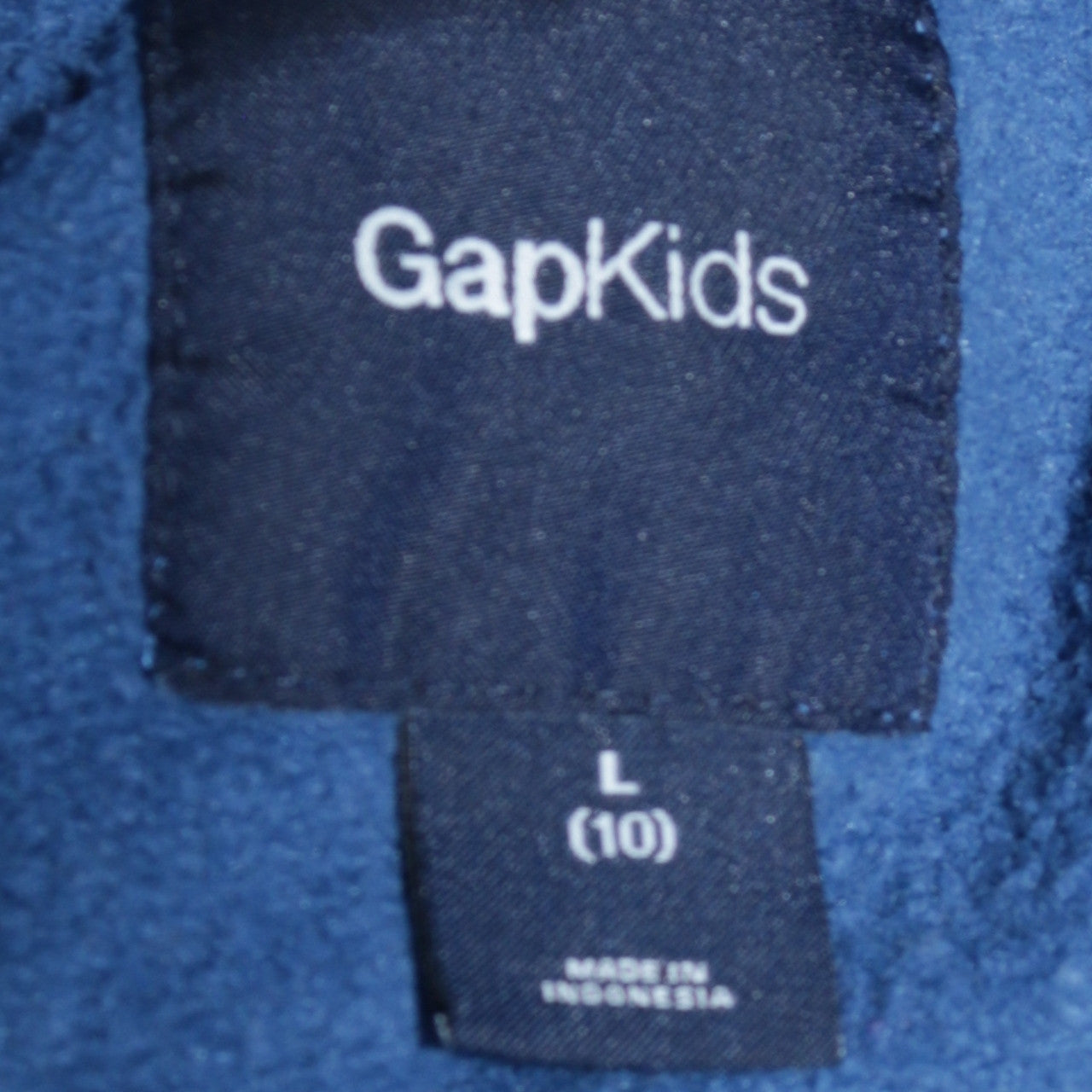 GAP Kids Boys Blue Full Zip Hoodie Sweatshirt L (10) Cotton Blend