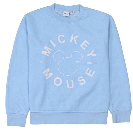 Disney Primark Women Blue 2XS Pullover Sweatshirt Mickey Mouse Graphic