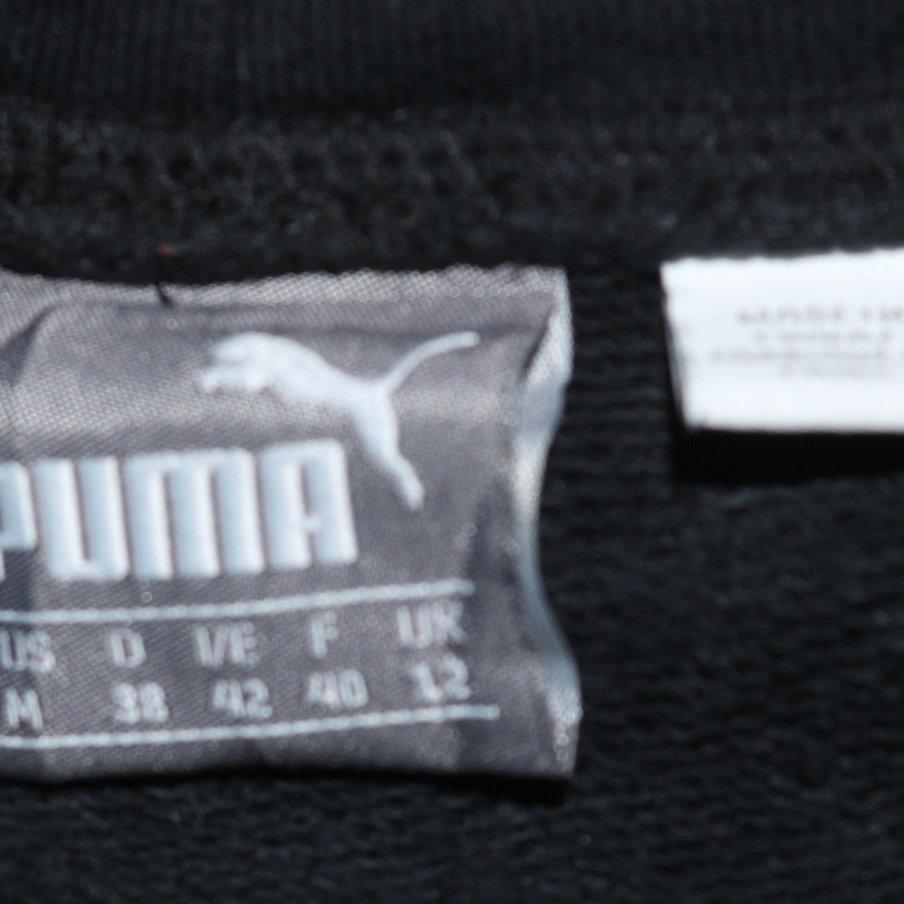 Puma Womens Black Size 12 Pullover Hoodie with Red Logo