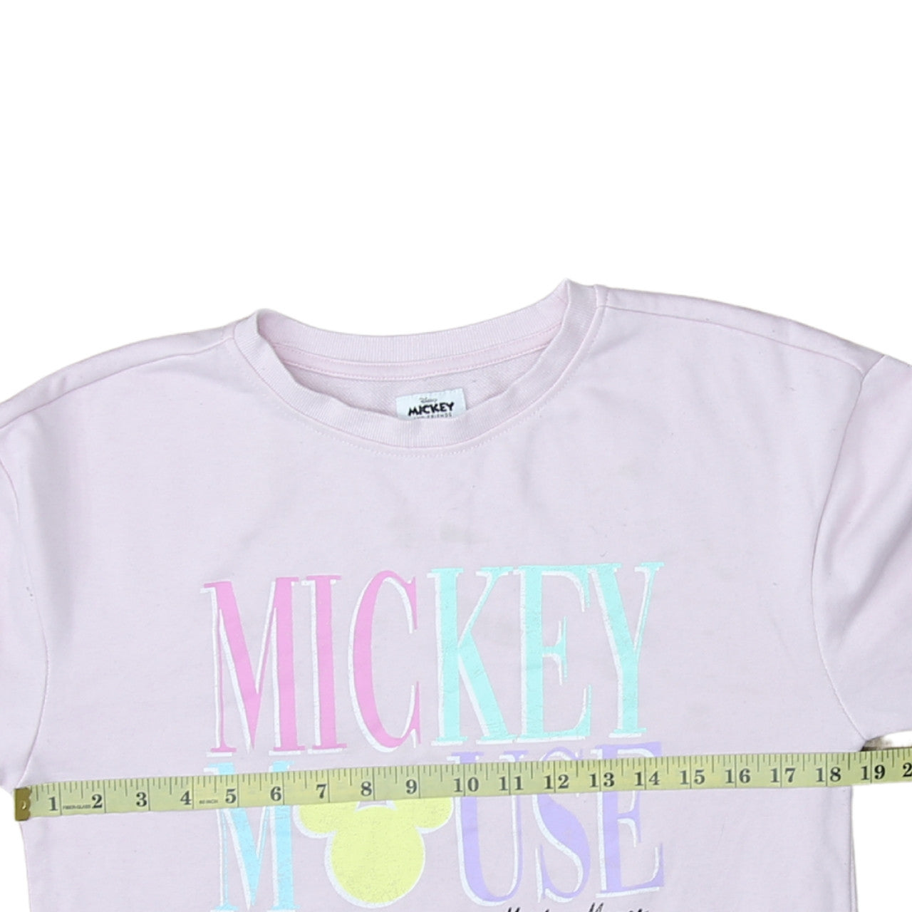 Disney Mickey Mouse Pink Sweatshirt Teens 13-14Y Relaxed Fit
