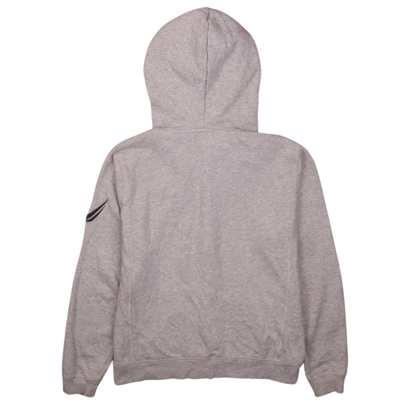 Nautica Womens Grey Full Zip Hoodie Medium Cotton Blend Casual