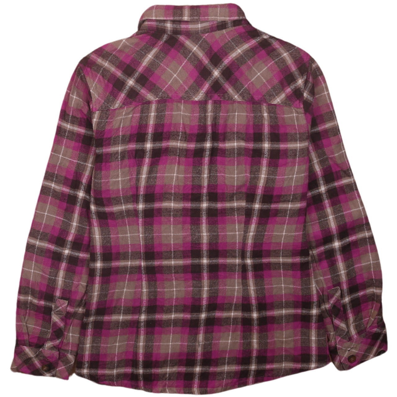 Dickies Women Multicoloured Plaid Flannel Long Sleeve Button-Up Shirt M