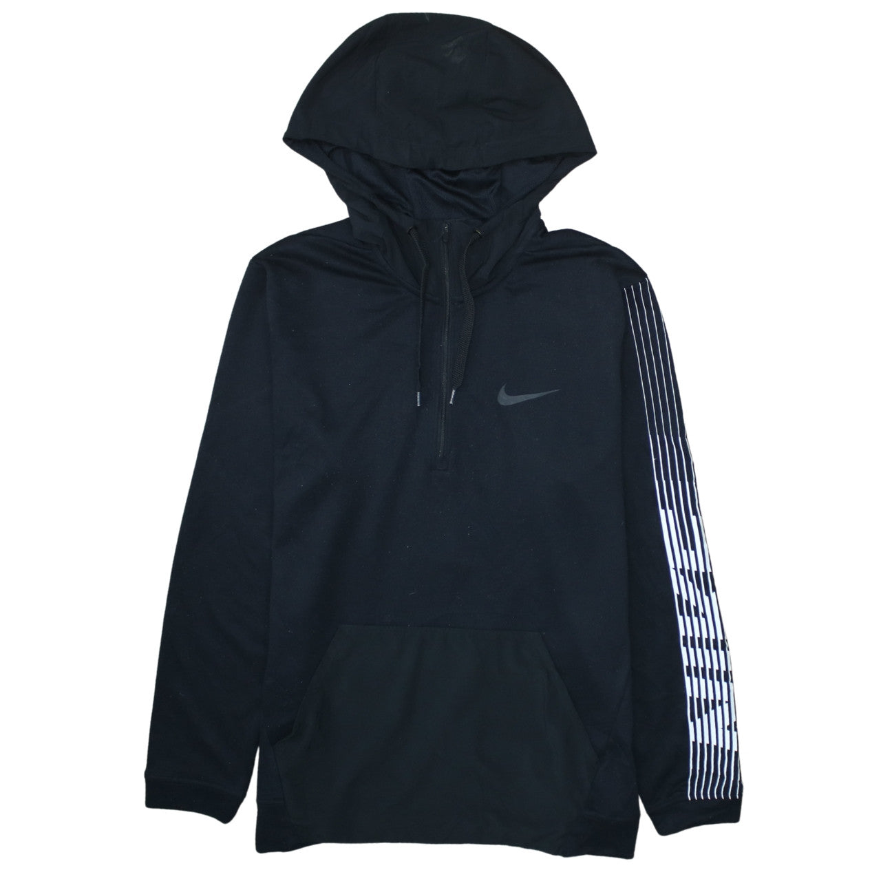 Nike Men's Black Dri-Fit 1/4 Zip Pullover Hoodie Size M