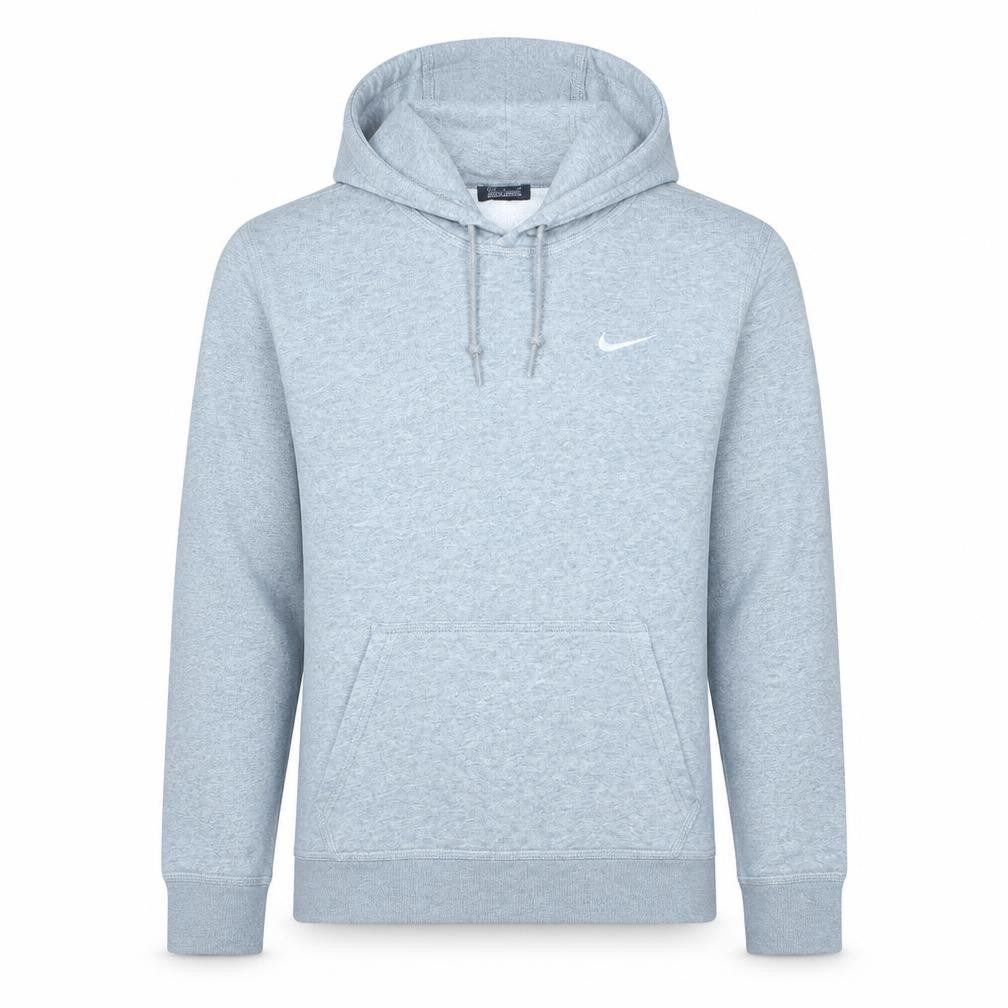 Nike Men's Grey Pullover Hoodie Size S Regular Fit Fleece Sweatshirt